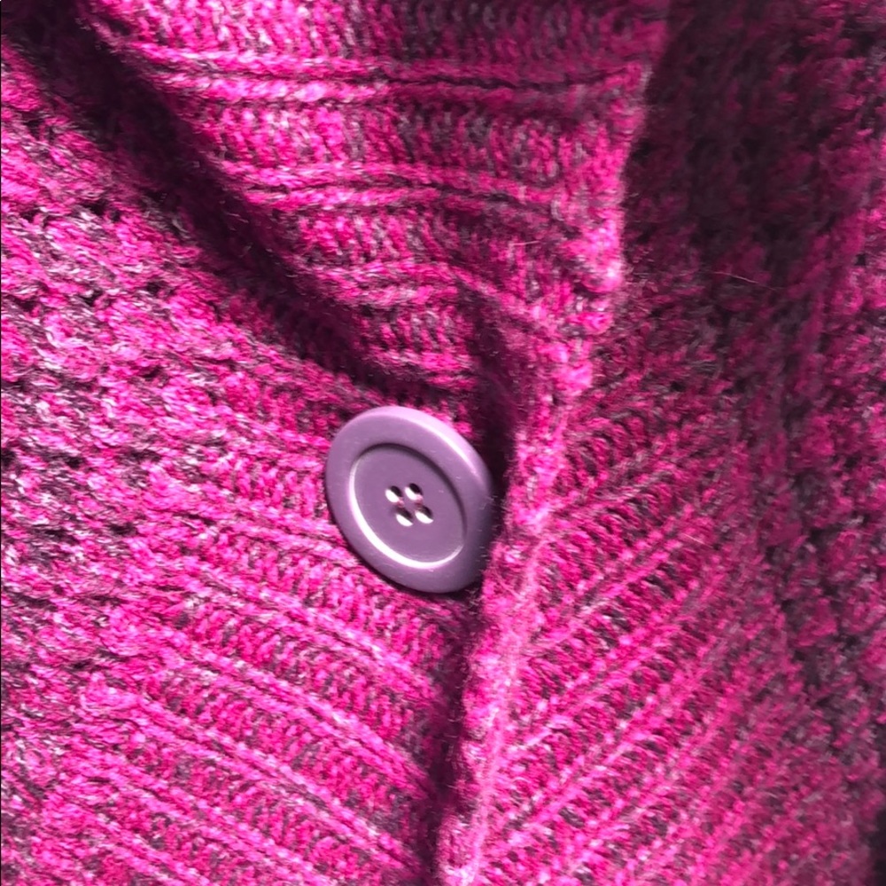 Rue21 Purple and‎ Gray Sweater Cardigan - Picture 4 of 7